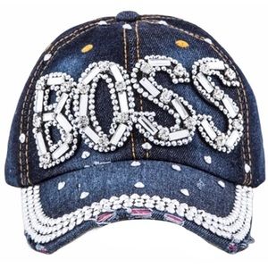 QueensNDollz Boss Bling Jean hat NWT